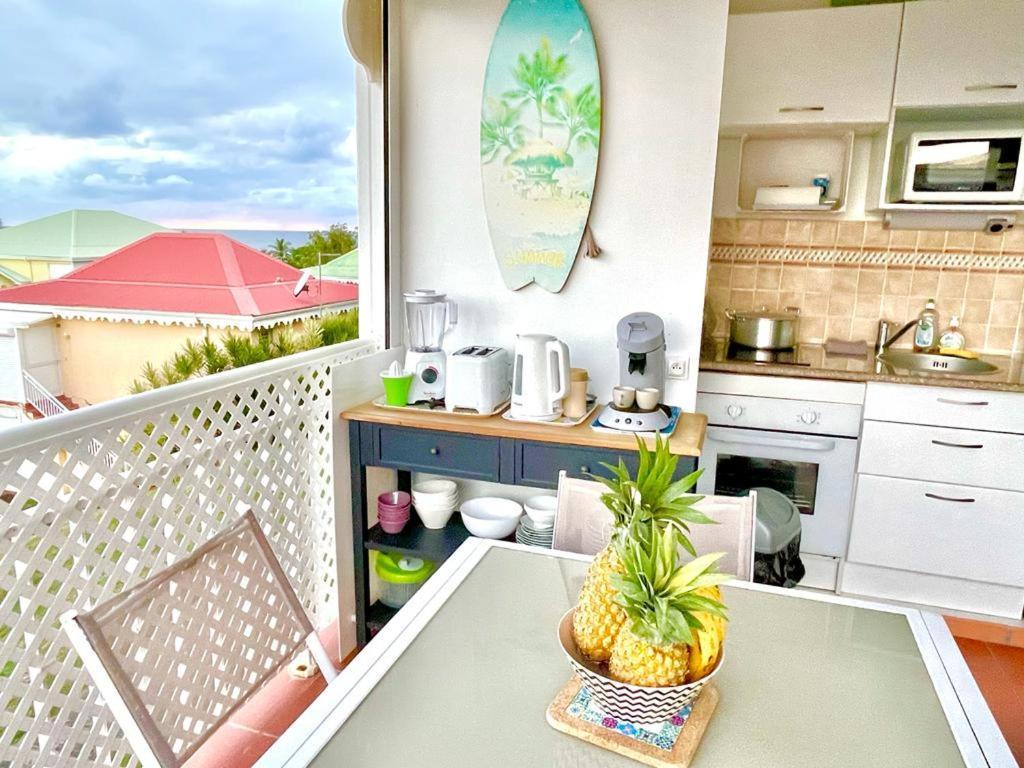 Guadeloupe- Saint-Francois- Residence Anse Des Rochers - Appartement Quart De Villa Etage - Vue Mer- 4 Personnes - Lit Bebe Sur Demande - Citerne Et Wifi Prives -Animaux Ok-Acces Plage Direct -Apnee Bien-Etre Experience Sur Demande Avec Instructeur A 외부 사진